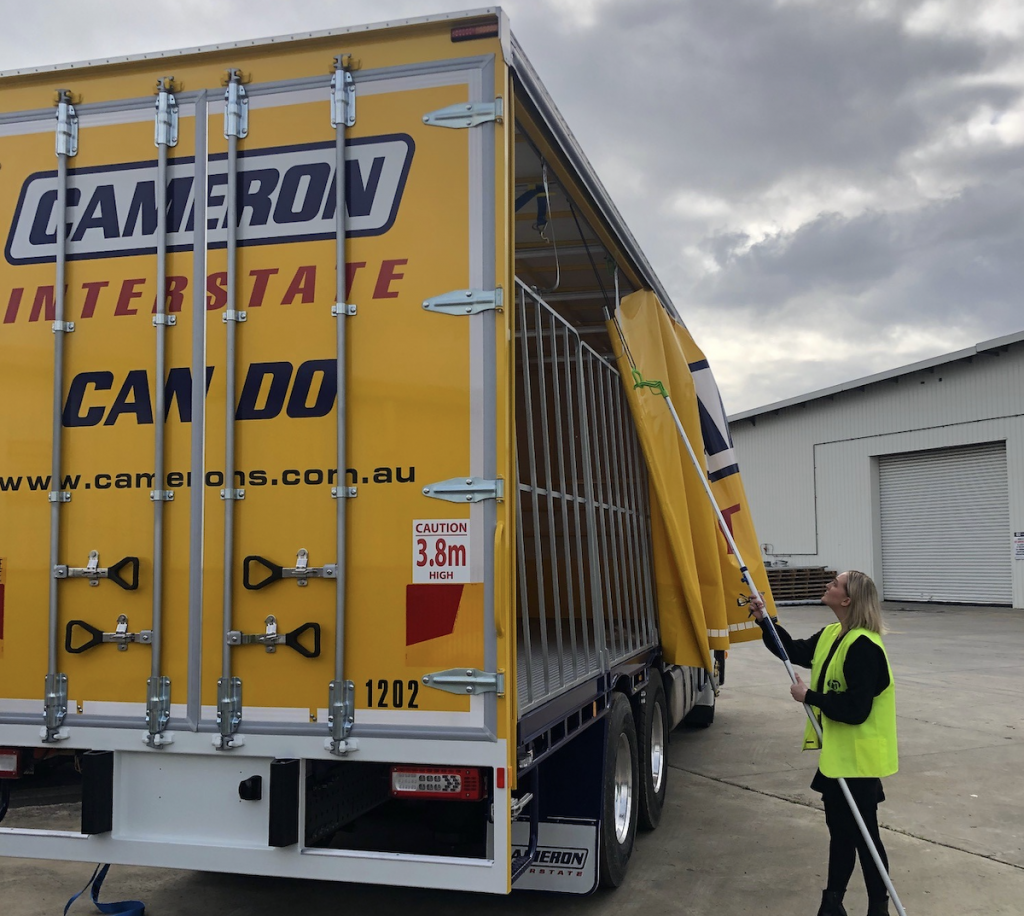 Cameron’s is taking delivery of a Volvo FE 6×4 with a 12-pallet rigid body manufactured by Alltruck Bodies